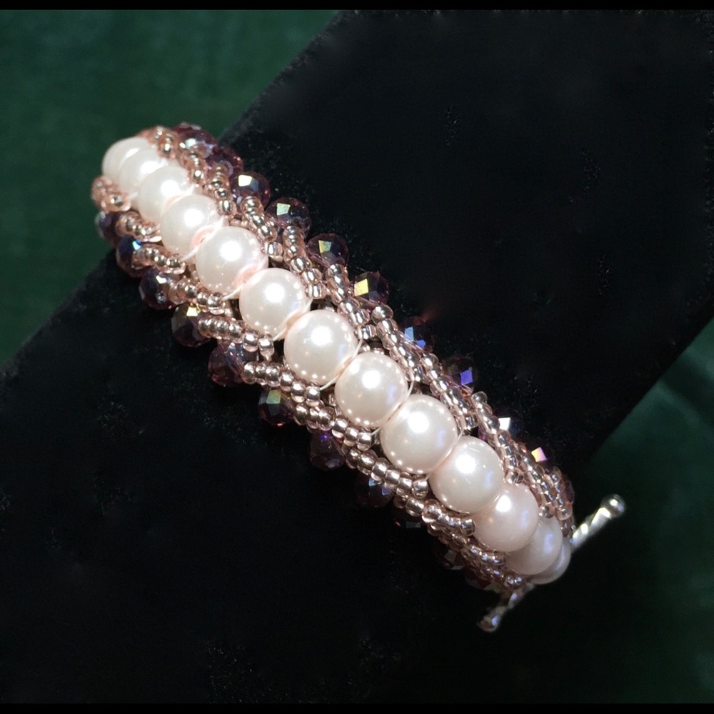 SJC Crystal Bracelet with .925 SS Clasp - Picture 3 of 4